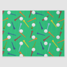 Golf Ball & Colourful Tee Tissue paper | Golf Part