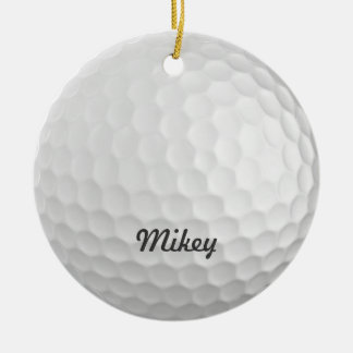 Golf Ball Customisable Ceramic Tree Decoration