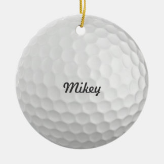 Golf Ball Customisable Ceramic Tree Decoration