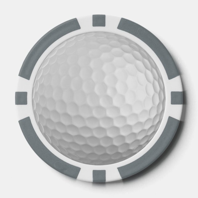 Golf Ball customizable poker chips (Front)