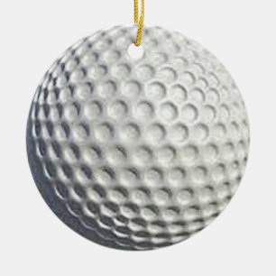 "Golf Ball" design gifts and products Ceramic Ornament