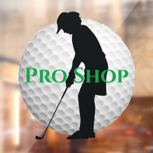 Golf Ball Design Window Cling