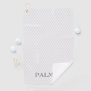 Golf Ball Dimples NAME Classic Modern Sports  Towel