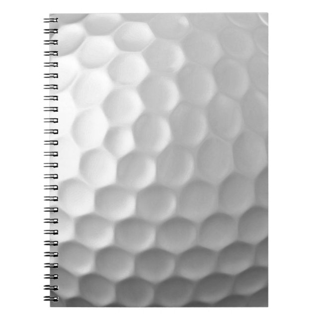 Golf Ball Dimples Pattern Texture Notebook (Front)