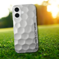 Golf Ball Dimples pattern with Personalised Text