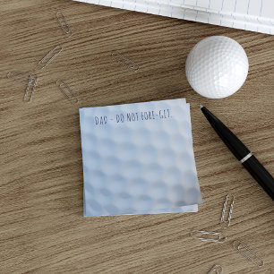 Golf Ball Dimples Personalised Post it Notes
