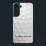 Golf Ball Dimples Personalised Text and Number Samsung Galaxy Case<br><div class="desc">Looking for Gifts for golfers? FOUR! Are you looking for the perfect gift for the golfer in your life or yourself? This Golf Ball Dimples image is perfect for every Golf Lover. Customise this Golf Ball image with Text and number of your choosing. Unique design for the casual golfer to...</div>