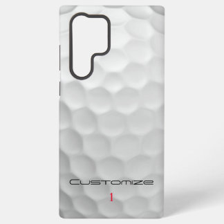 Golf Ball Dimples Personalised Text and Number Samsung Galaxy Case