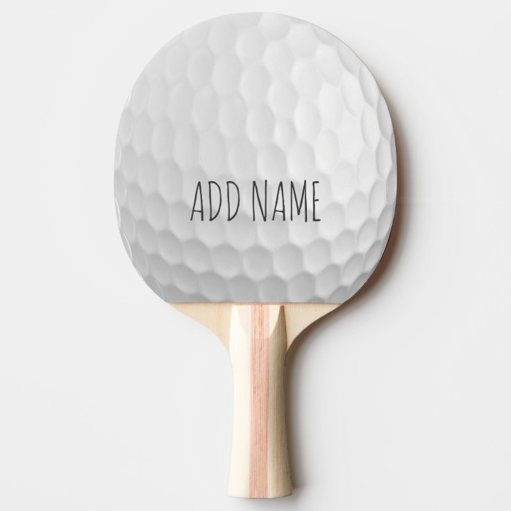 white ping pong paddle