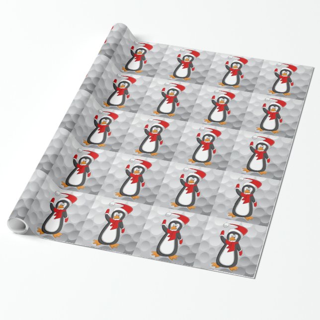 Golf ball dimples wrapping paper. paper (Unrolled)