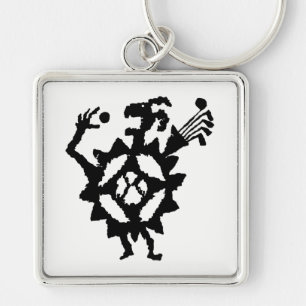 Golf Ball Eater Petroglyph Key Ring