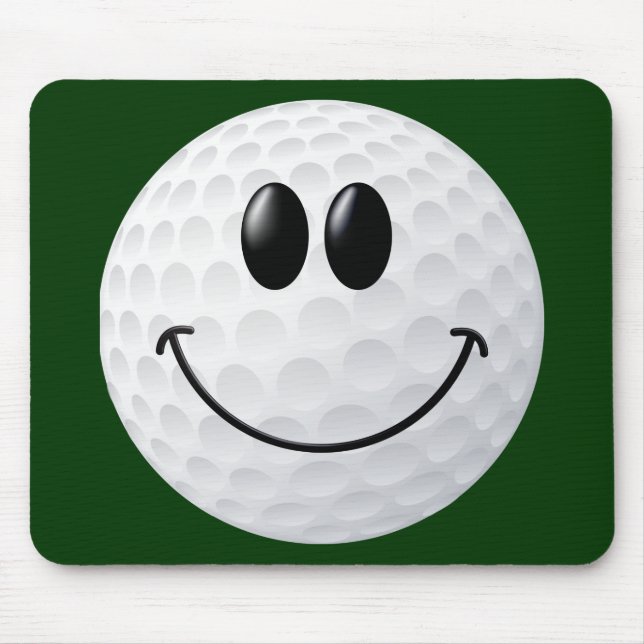 Golf Ball Face Mouse Pad (Front)