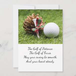 Golf ball for Christmas  Holiday Card