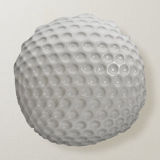 Golf Ball Fun Sport Round Cushion (Back)
