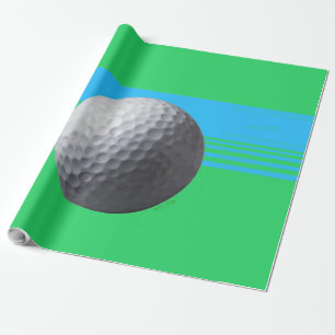 Golf Ball glossy wrapping paper large