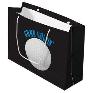Golf Ball ⛳🎁 Gone Golfing Golfer Large Gift Bag