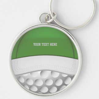 Golf Ball Hat Keychain