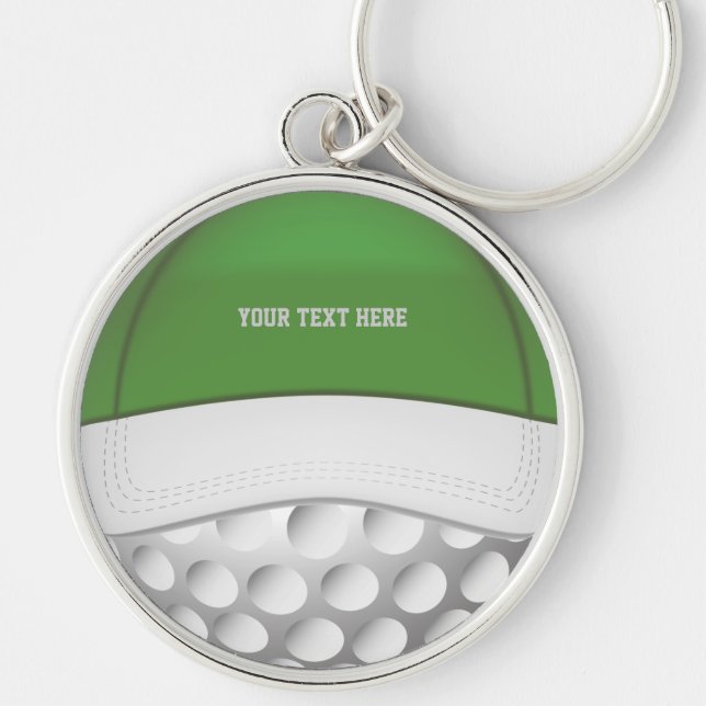 Golf  Ball Hat Keychain (Front)