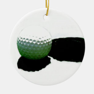 Golf Ball & Hole Ceramic Tree Decoration