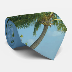 Golf Ball in the Sky above Palm Trees Tie