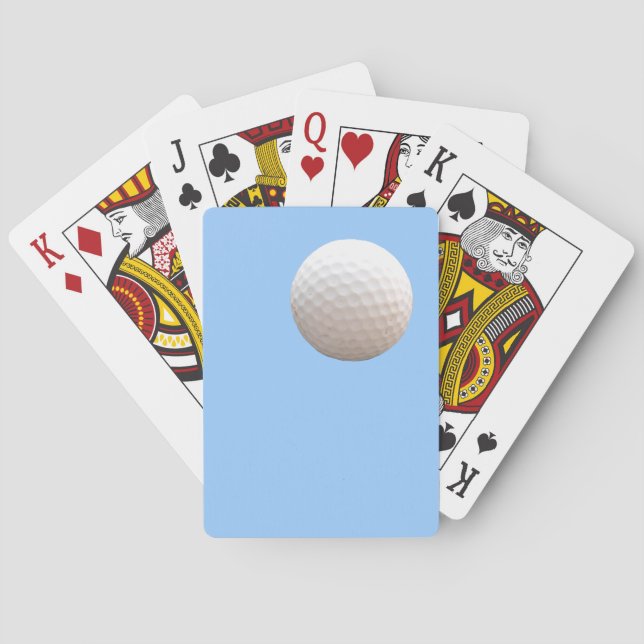 Golf Ball in the Sky Playing Cards (Back)