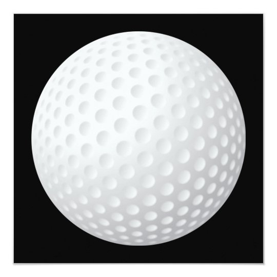 Golf Ball Invitation
