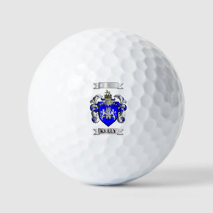 Golf Ball Kelly Family Surname And Shield