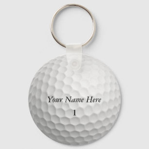 Golf Ball Keychain Customise it with YOUR NAME