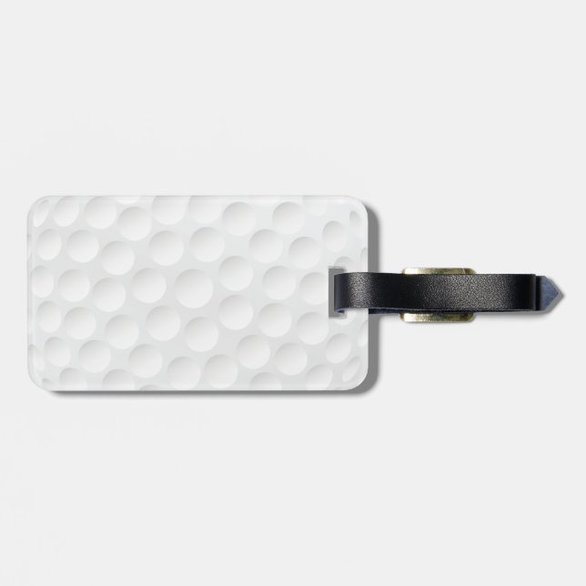 golf ball luggage tag (Back Horizontal)