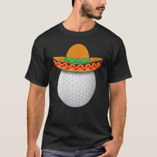 Golf Ball Mexican Sports Cinco De Mayo Mexican Fie T-Shirt
