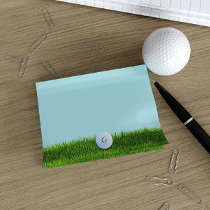 Golf Ball Monogram Golfers Post-it® Notes