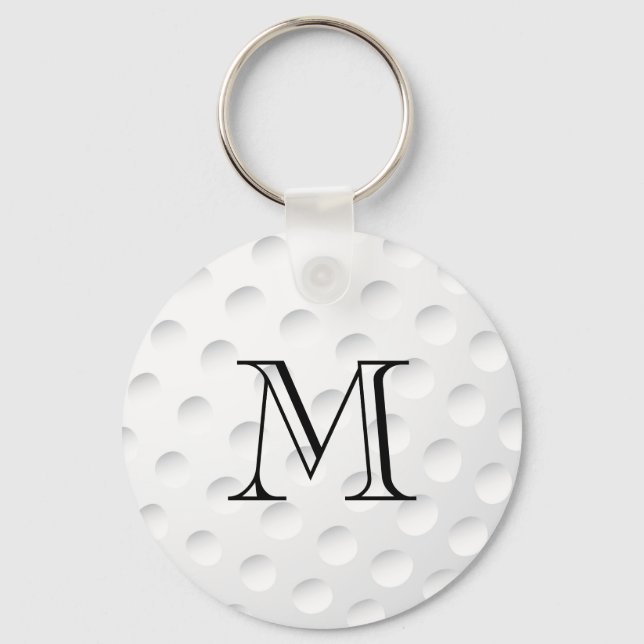 Golf Ball Monogram Key Ring (Front)
