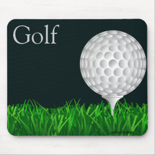 Golf ball mouse pad