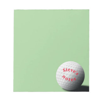 golf ball notepad