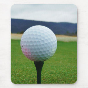 Golf Ball on a mountain golf course Mouse Pad