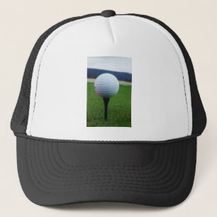 Golf Ball on a mountain golf course Trucker Hat