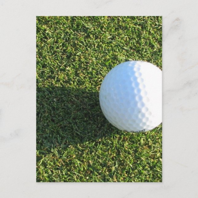 Golf Ball on Golf Green Postcard (Front)