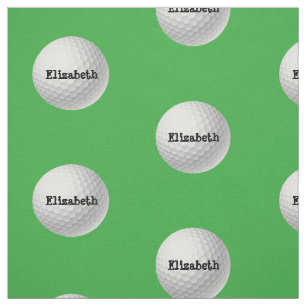 Golf Ball on Green Fabric