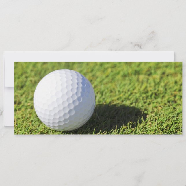 Golf Ball On Green Grass Course - Customised (Front)