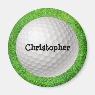 Golf Ball on Green Magnet