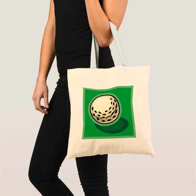 Golf Ball On Green Tote Bag (Creator Uploaded)