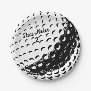 Golf Ball Paper Plate