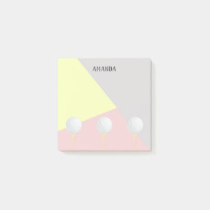 golf ball pastel colours geometric abstract post-it notes