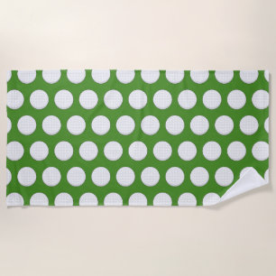 Golf Ball Pattern Beach Towel