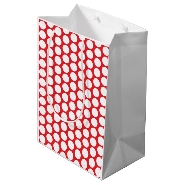 Golf Ball Pattern Gift Bag Hard To Miss  (Back Angled)