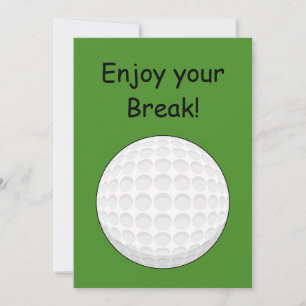 Golf Ball Personalise Holiday Card