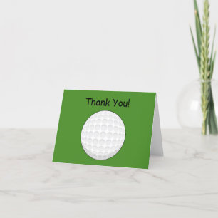 Golf Ball Personalise Thank You Card
