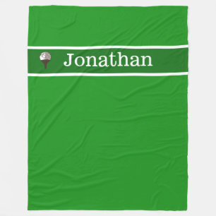 Golf ball Personalised wilth name blanket