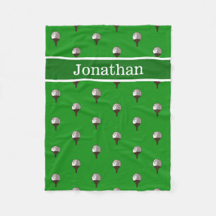 Golf ball Personalised wilth name blanket