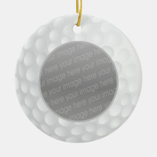 golf ball photo ornament